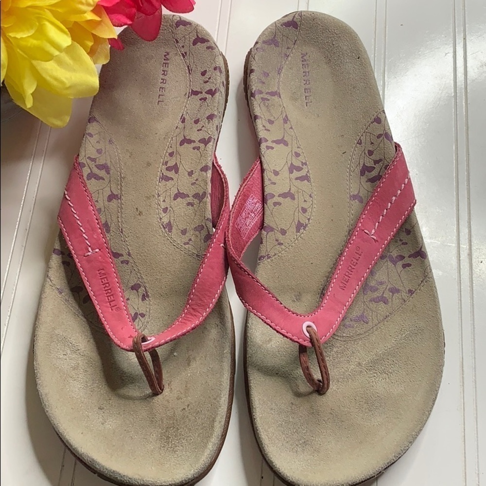 Merrell Terracina raspberry thong Sandal - Sz 10 FFT0525C